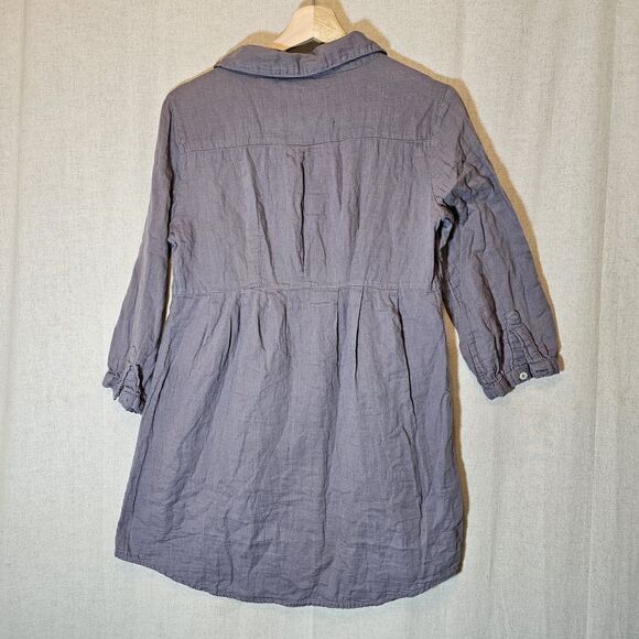 Sacred Threads Womens Free Size Grey Tunic Beaded Button Front Missing 2 Buttons - Picture 7 of 8